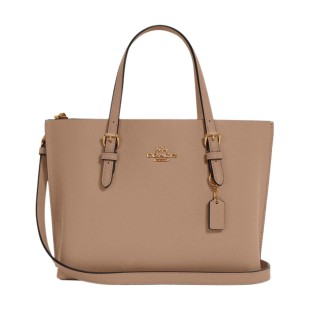Mollie Grain Leather Handbag Shoulder Bag Crossbody Bag Medium Women S Taupe