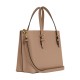 Mollie Grain Leather Handbag Shoulder Bag Crossbody Bag Medium Women S Taupe