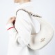 Bailey Refined Pebbled Leather With Smooth Leather Hobo Bag Shoulder Bag Handbag Tubas Women S White