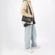 Holden Coated Canvas With Leather Combo Bag Shoulder Bag Crossbody Bag Medium Size Men S Brown Black