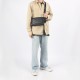 Holden Coated Canvas With Leather Combo Bag Shoulder Bag Crossbody Bag Medium Size Men S Brown Black