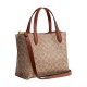 Willow Artificial Leather Tote Bag Shopping Bag Shoulder Bag Handbag Medium Size Women S Brown Yellow Caramel