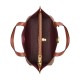 Willow Artificial Leather Tote Bag Shopping Bag Shoulder Bag Handbag Medium Size Women S Brown Yellow Caramel