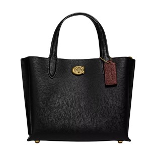 Willow Leather Bucket Bag Tote Bag Shopping Bag Handbag Crossbody Bag Medium Size Women S Black