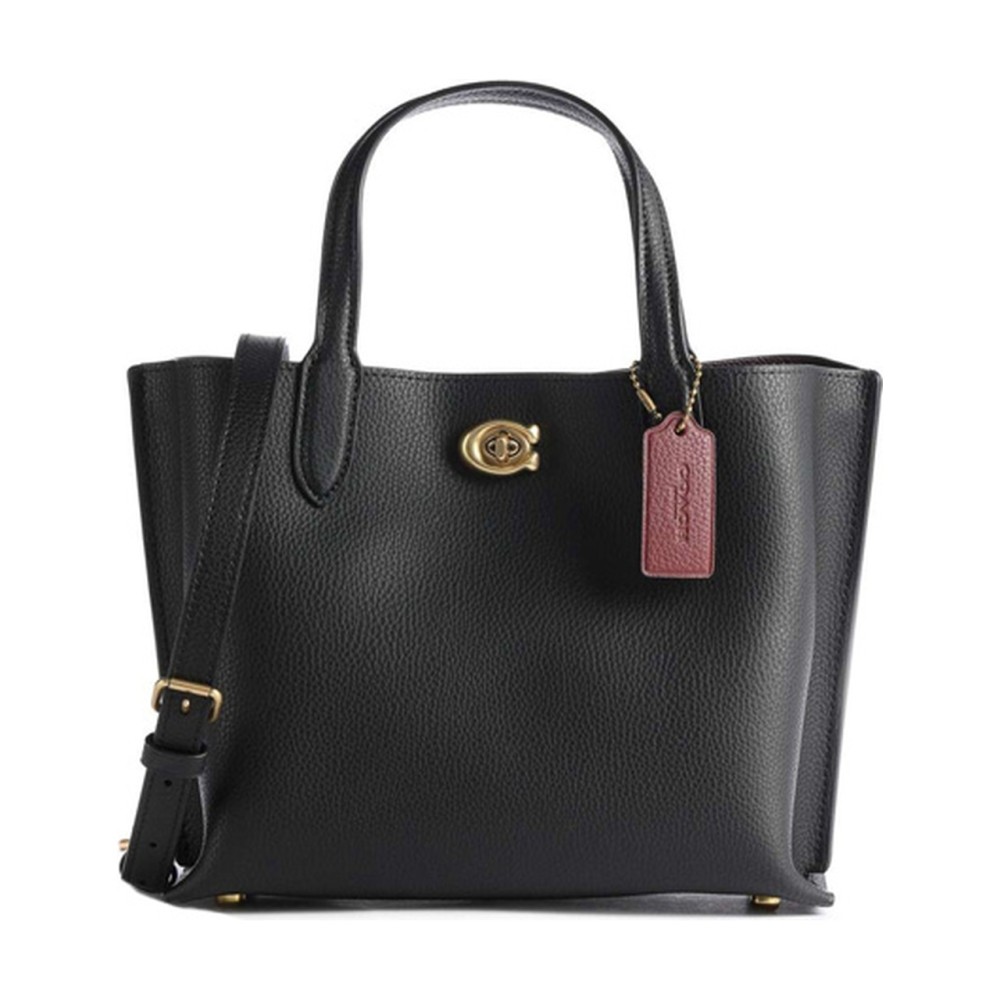 Willow Leather Bucket Bag Tote Bag Shopping Bag Handbag Crossbody Bag Medium Size Women S Black