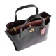 Willow Leather Bucket Bag Tote Bag Shopping Bag Handbag Crossbody Bag Medium Size Women S Black
