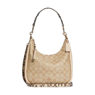 Jules Canvas With Leather Shoulder Bag Handbag Shoulder Bag Crossbody Bag Tubas Women S Khaki