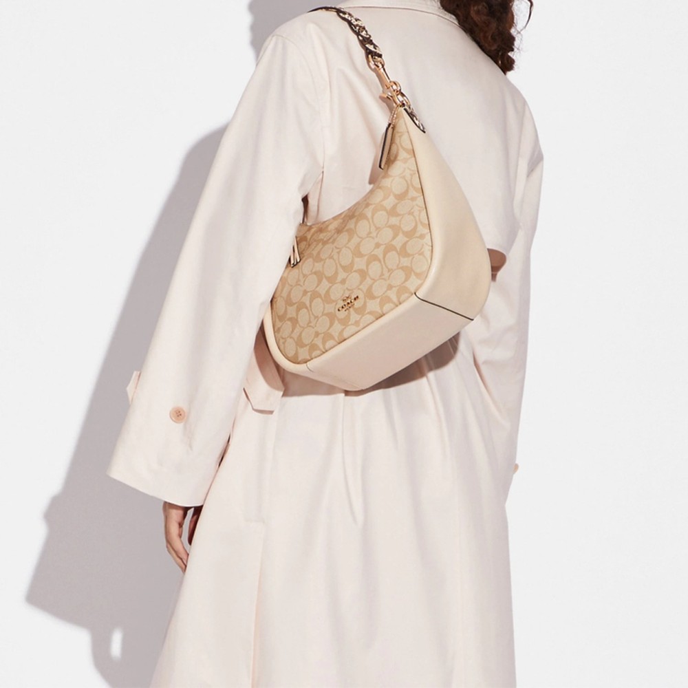 Jules Canvas With Leather Shoulder Bag Handbag Shoulder Bag Crossbody Bag Tubas Women S Khaki
