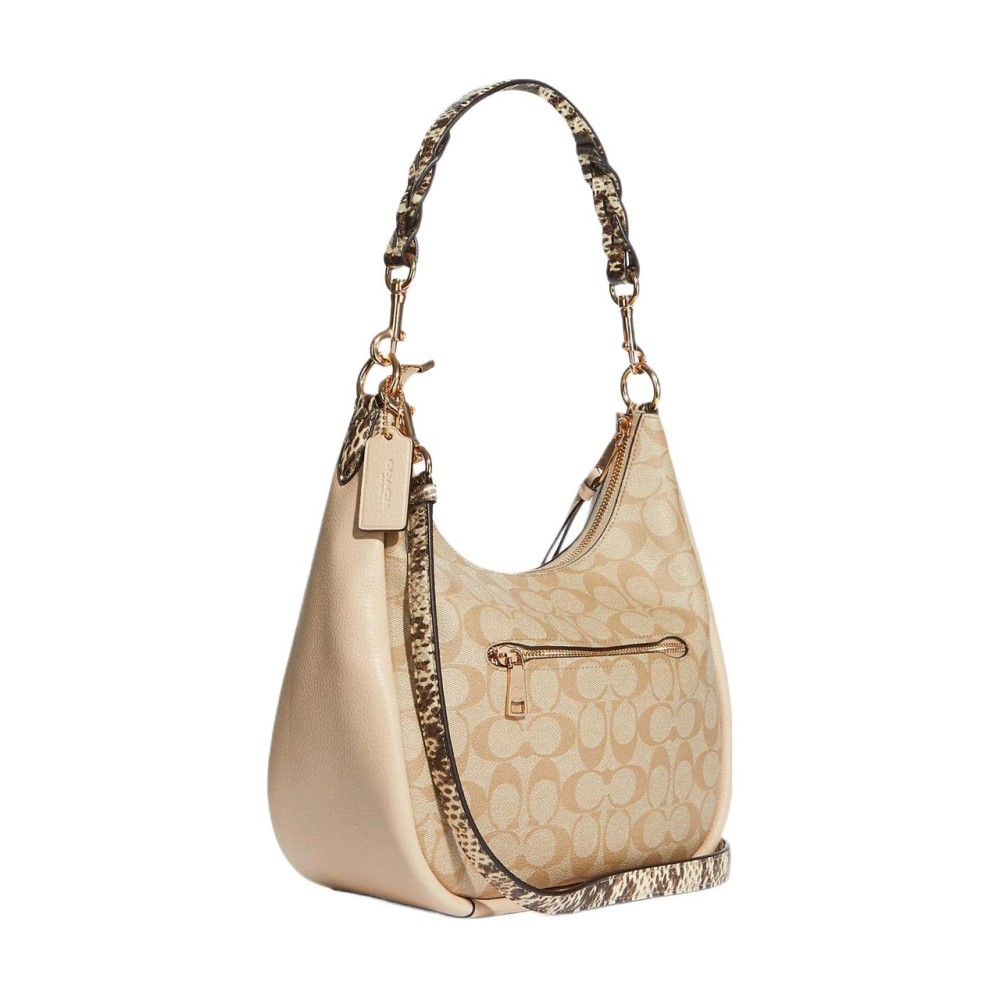 Jules Canvas With Leather Shoulder Bag Handbag Shoulder Bag Crossbody Bag Tubas Women S Khaki