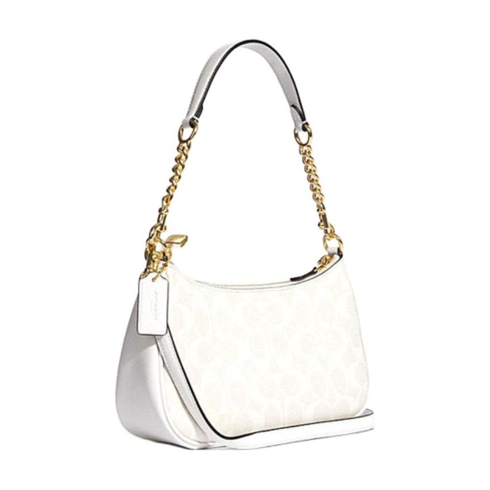 Teri 25 Monogram Shoulder Bag Medium Women S White