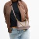 Juliet Cow Leather Portable Crossbody Bag Shoulder Bag Large Women S Ash