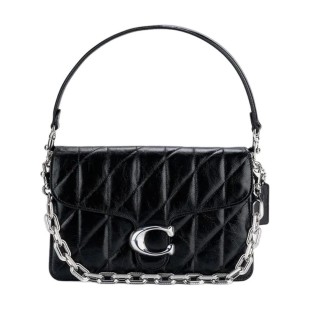 Cow Leather Shoulder Bag Medium Size Women S Black