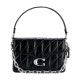 Cow Leather Shoulder Bag Medium Size Women S Black