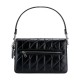 Cow Leather Shoulder Bag Medium Size Women S Black