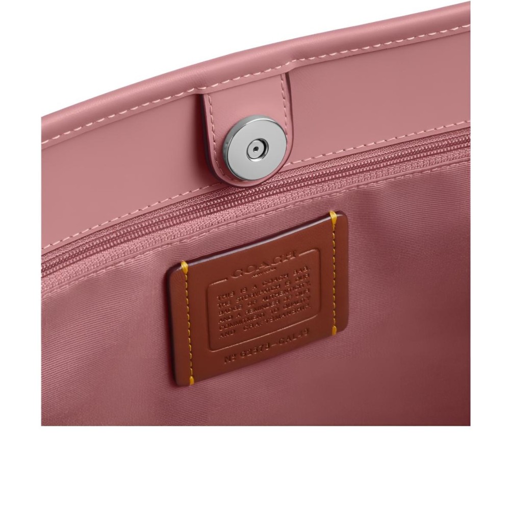City Artificial Leather Shoulder Bag Large Women S Pink