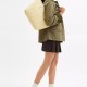 City Coated Canvas Tote Bag Shopping Bag Handbag Shoulder Bag Large Size Women S Dry Grass