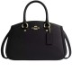 Litchi Grain Leather One Shoulder Handbag Trumpets Women S Black