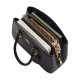 Litchi Grain Leather One Shoulder Handbag Trumpets Women S Black