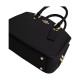 Litchi Grain Leather One Shoulder Handbag Trumpets Women S Black