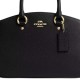 Litchi Grain Leather One Shoulder Handbag Trumpets Women S Black
