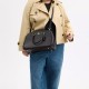 Litchi Grain Leather Shoulder Bag Crossbody Bag Handbag Large Women S Black