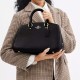 Litchi Grain Leather Shoulder Bag Crossbody Bag Handbag Large Women S Black