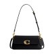 Jet Leather Portable Crossbody Bag Shoulder Bag Medium Size Women S Black