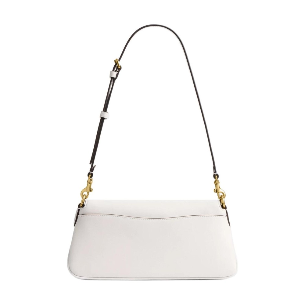Jet Leather Portable Crossbody Bag Shoulder Bag Medium Size Women S White