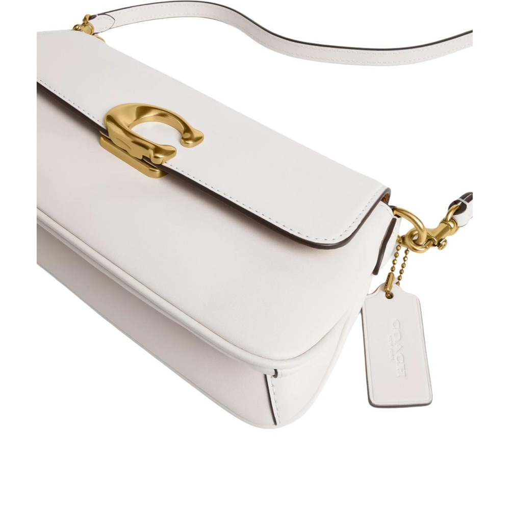 Jet Leather Portable Crossbody Bag Shoulder Bag Medium Size Women S White