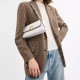 Jet Leather Portable Crossbody Bag Shoulder Bag Medium Size Women S White