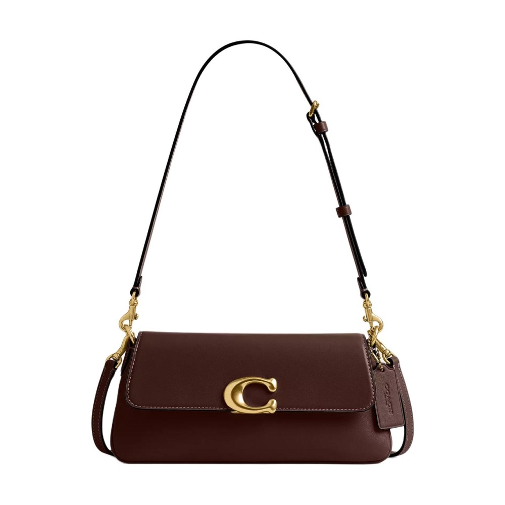 Calfskin Shoulder Bag Crossbody Bag Handbag Medium Women S Maple