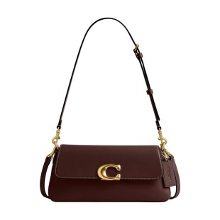 Calfskin Shoulder Bag Crossbody Bag Handbag Medium Women S Maple