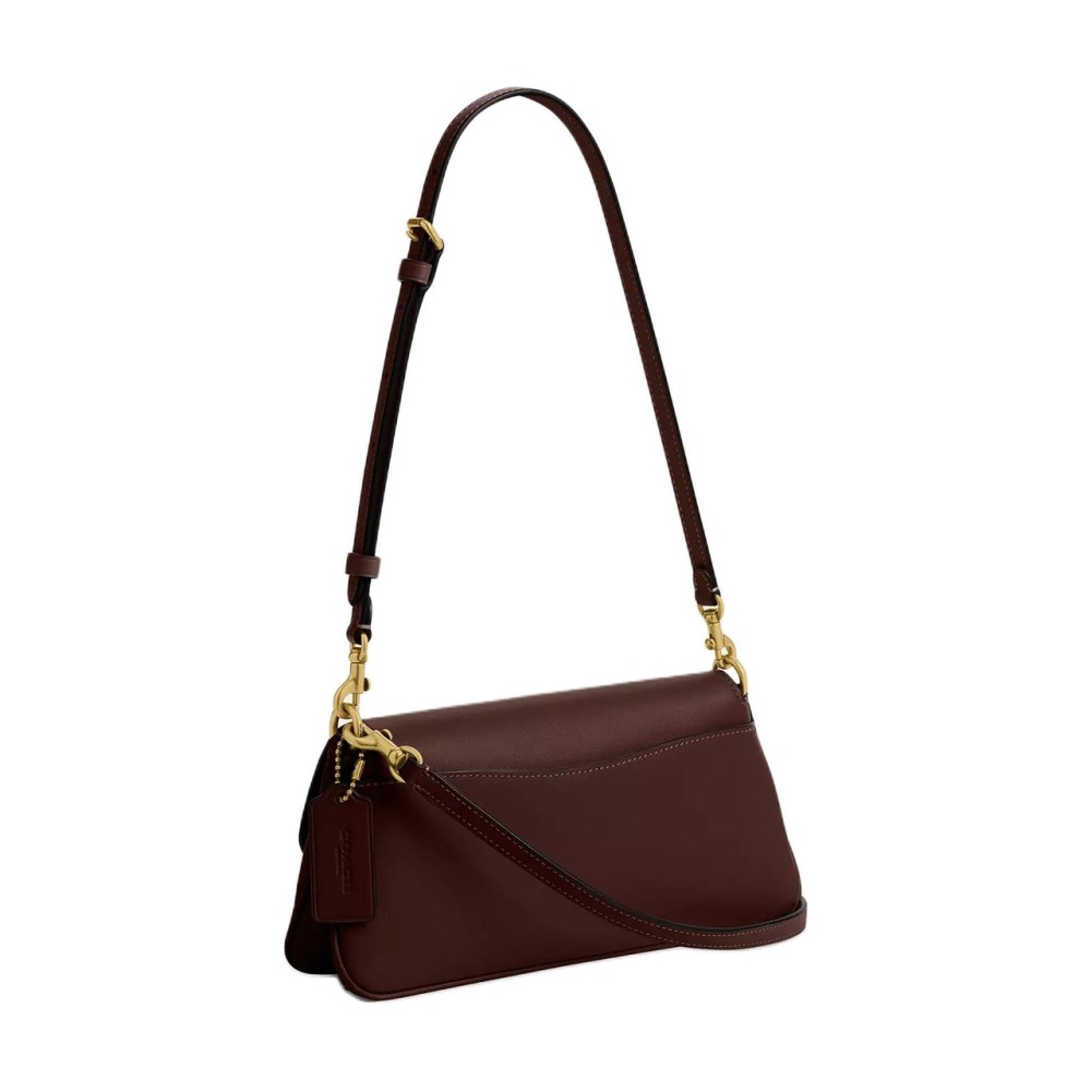 Calfskin Shoulder Bag Crossbody Bag Handbag Medium Women S Maple