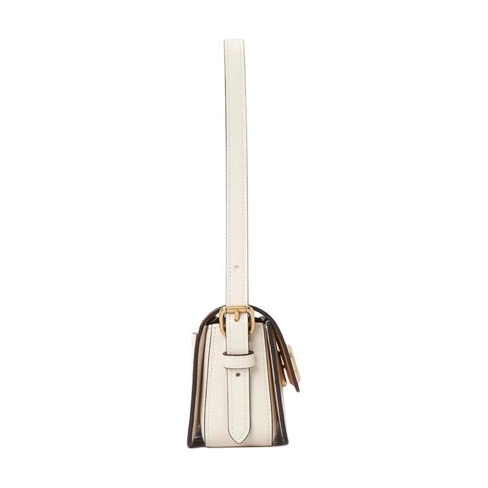 Cow Leather One Shoulder Handbag Regular Women S Ecru