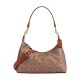 Juliet Coated Canvas With Calfskin Shoulder Bag Large Women S Caramel