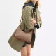 Juliet Coated Canvas With Calfskin Shoulder Bag Large Women S Caramel