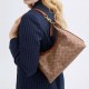 Juliet Coated Canvas With Calfskin Shoulder Bag Large Women S Caramel