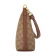 Juliet Coated Canvas Shoulder Bag Medium Size Women S Brown