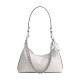 Juliet Coated Canvas Shoulder Bag Tubas Women S Silver Chalk White
