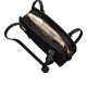 Swing Zip Crushed Leather Shoulder Bag Small Women S Black