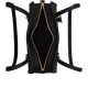 Swing Zip Crushed Leather Shoulder Bag Small Women S Black