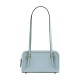 Swing Zip Crushed Leather Shoulder Bag Small Women S Brass Light Blue