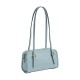Swing Zip Crushed Leather Shoulder Bag Small Women S Brass Light Blue