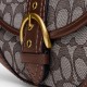 Soho Coated Canvas With Leather Handbag Shoulder Bag Women S Brown