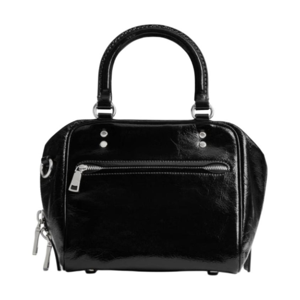 Rogue Cow Leather Toast Bag Shoulder Bag Crossbody Bag Handbag Small Women S Black