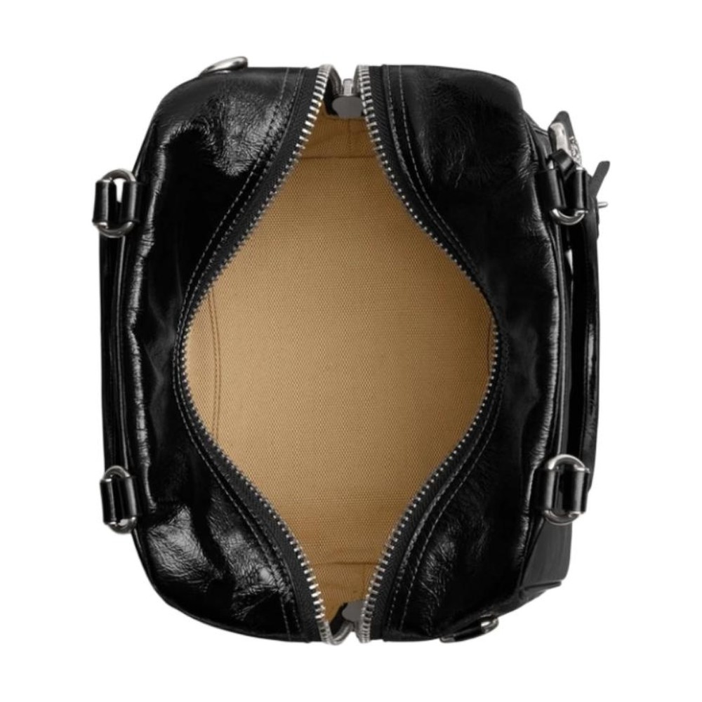 Rogue Cow Leather Toast Bag Shoulder Bag Crossbody Bag Handbag Small Women S Black