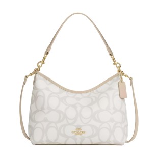 Laurel Coated Canvas Handbag Shoulder Bag Large Women S Ecru