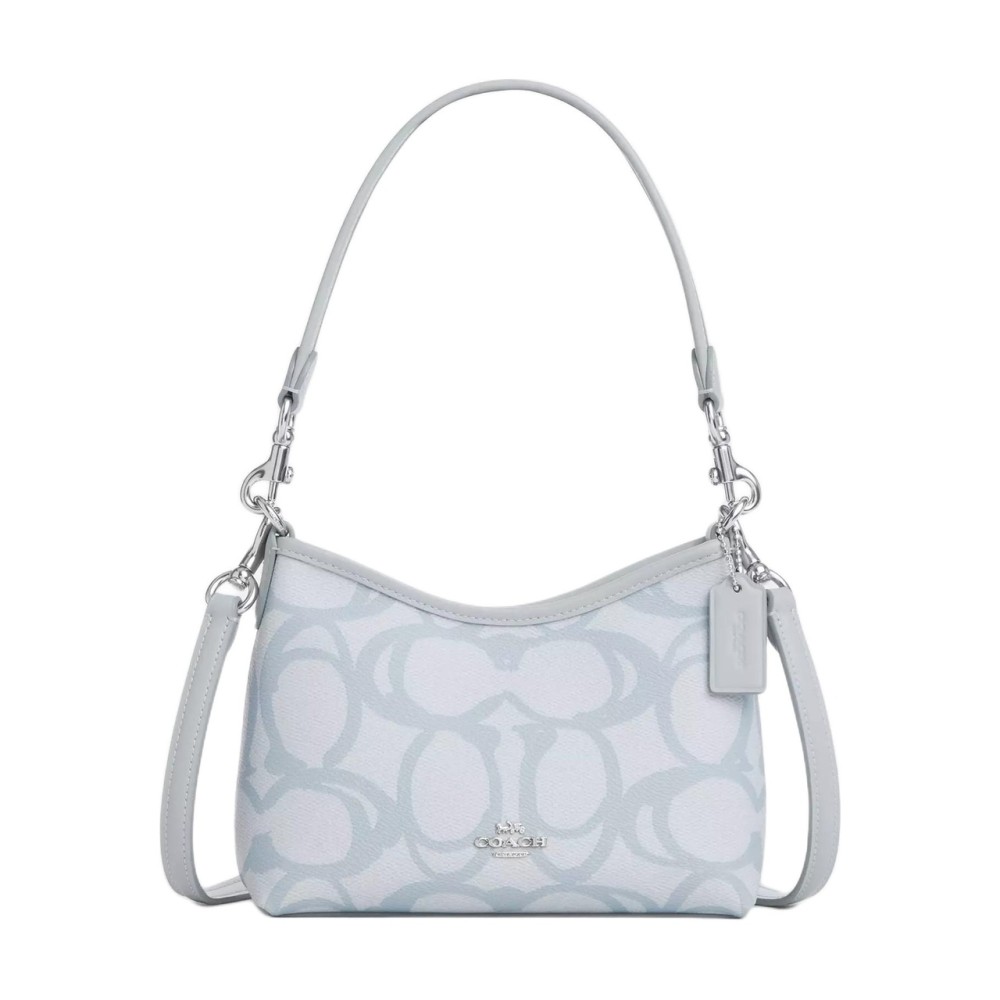 Laurel Coated Canvas Shoulder Bag Small Women S Ice Blue