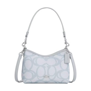 Laurel Coated Canvas Shoulder Bag Small Women S Ice Blue