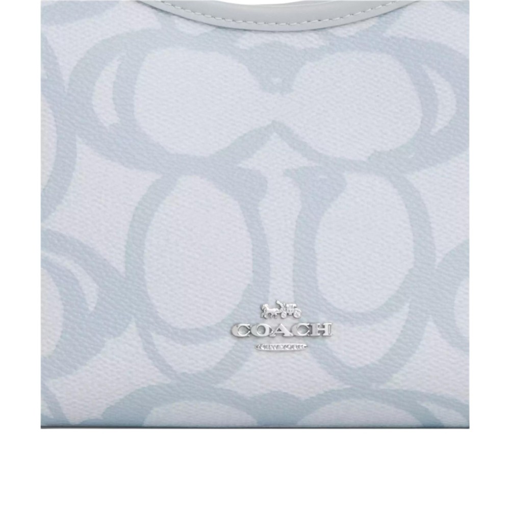 Laurel Coated Canvas Shoulder Bag Small Women S Ice Blue